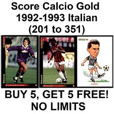 Pontuação Calcio Gold 1992-1993 Italiano (201 a 351) **Selecione as cartas** comprar usado  Enviando para Brazil