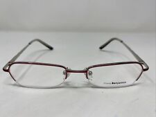 David Benjamin DASHING 03 47-17-135 Red/Silver Half Rim Eyeglasses Frame &U39, used for sale  Shipping to South Africa