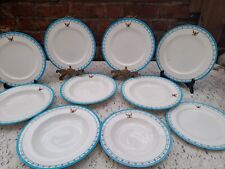 Used, Antique Copeland  Turquoise & gold D2083 part dinner service *some damaged* for sale  Shipping to South Africa