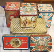 1899 to 1902 Collection of 7x Boer War Advertising Tins, All Complete & Original for sale  Shipping to South Africa