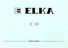 Elka service manual usato  Valle Castellana