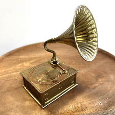 Vintage metal gramophone for sale  NOTTINGHAM