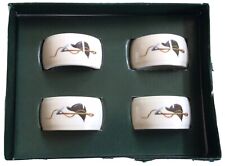 Conjunto de quatro anéis de guardanapo de porcelana para caça Fox Hunt  comprar usado  Enviando para Brazil