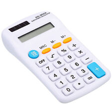 Calculadora de bolsillo pequeño 8 dígitos pantalla oficina calculadora de mano blanca segunda mano  Embacar hacia Argentina