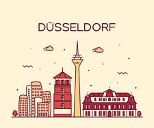 Dusseldorf skyline detailliert gebraucht kaufen  Borsdorf