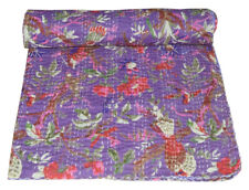 Colcha de algodão indiano estampa floral Kantha colcha colcha cobertor lance Gudari comprar usado  Enviando para Brazil