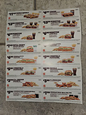 Burger king coupons for sale  Pittsburgh
