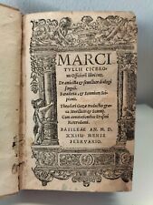 Libros Cicerón Officiorum Tres Erasmo Plan Roterodami 1524 Johann Babel Teodoro segunda mano  Embacar hacia Argentina