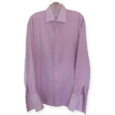 Stefano Ricci Pink Shimmer Cotton French Cuff Men’s Dress Shirt TALL 39 for sale  Shipping to South Africa