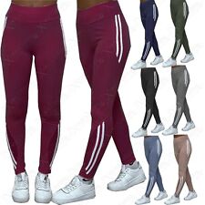 NUEVOS LEGGINGS SEÑORA MALLA DETALLE A RAYAS CON BOLSILLO CINTURA ALTA GIMNASIO ENTRENAMIENTO YOGA segunda mano  Embacar hacia Mexico