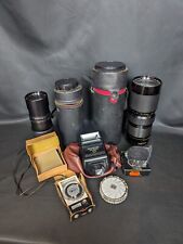 Lote de accesorios para cámara Inc JenaZoom flash vintage, lentes y más paquete segunda mano  Embacar hacia Mexico