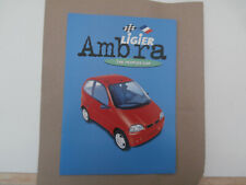 Ligier ambra brochure. for sale  HUNTINGDON