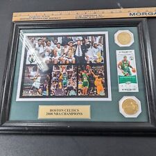 Placa de parede Boston Celtics 2008 NBA Championship Tribute moedas de ouro esboço de ingresso comprar usado  Enviando para Brazil