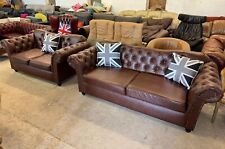 Seater chesterfield sofa for sale  CREWE
