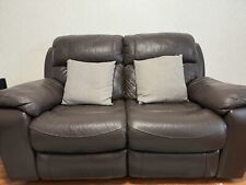 Brown leather sofa for sale  LONDON