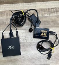 X96 Quad Core Amalogic 4K W 5 To 1 HDMI Switch Android 9 Smart TV Box 1GB 8GB, used for sale  Shipping to South Africa