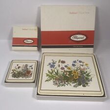 Vintage Pimpernel Deluxe Meadow Flowers Table Placemats & Coasters x 6 (8 x 9"), used for sale  Shipping to South Africa