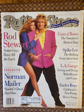 Cubierta Rod Stewart / Rachael Hunter - Revista Rolling Stone 25 de julio de 1991  segunda mano  Embacar hacia Mexico