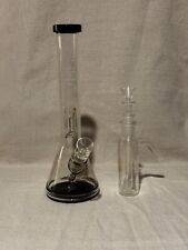 GRAV Glass Black Accent Beaker Bong Water Pipe with GRAV Glass Filter for sale  Shipping to South Africa