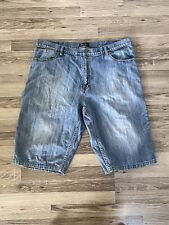 Shorts masculino Sean John tamanho 42 azul denim bordado lavagem leve bolsos algodão comprar usado  Enviando para Brazil