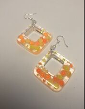 Handmade earrings square for sale  NELSON