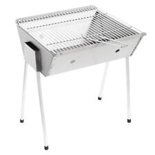 Charcoal Braai Barbecue Stainless Steel Grill Outdoor Cooking Camping 8 Person, used for sale  Shipping to South Africa