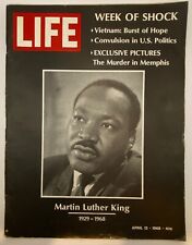 2 Revista Life Martin Luther King Jr. 12 y 19 de abril de 1968 Viaje de un mártir segunda mano  Embacar hacia Argentina