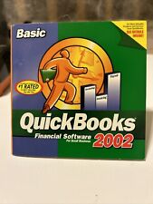 QUICKBOOKS 2002 Basic Small Business Accounting SOFTWARE PROGRAM CD For Windows for sale  Shipping to South Africa