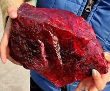 Piedra preciosa natural certificada africana rubí rojo de 3200 quilates grande en bruto JNL segunda mano  Embacar hacia Mexico