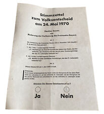 Alt bayerischer stimmzettel gebraucht kaufen  Ehingen