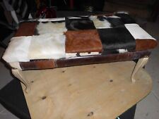 Patchwork leather ottoman for sale  Kansas City