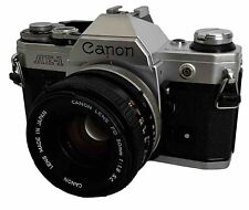 Canon AE-1 35mm Manual SLR Film Camera with 50mm 1:1.8 Lens Untested, used for sale  Shipping to South Africa