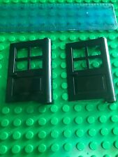 Lego 2 puertas modernas con bisagras modernas negras con 4 orificios para ventana segunda mano  Embacar hacia Argentina