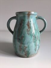 Jade teal vase for sale  FAVERSHAM