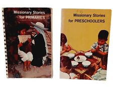 Lote de 2 historias misioneras para primarias y preescolares religiosas de colección década de 1960 segunda mano  Embacar hacia Argentina