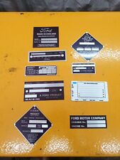 Ford chassis plates for sale  Shipping to Ireland