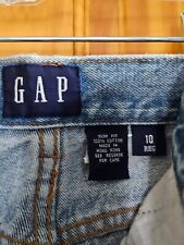 Jeans feminino vintage anos 90 GAP cintura alta tamanho 10 lavagem leve regular slim fit comprar usado  Enviando para Brazil