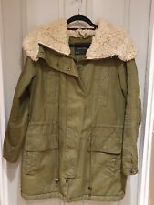 Zara coat khaki for sale  LONDON