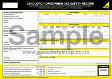 Gas Safe - Landlord / Homeowner Gas Safety Record Pad for sale  Shipping to South Africa