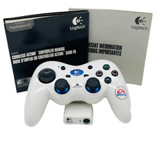 Logitech PS2 White EA Sports Wireless Controller with Dongle & Manual for sale  Shipping to South Africa