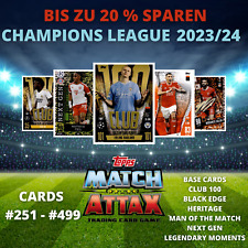 Topps Match Attax Champions League 2023/2024 23/24- Karten aussuchen #251 - #499 comprar usado  Enviando para Brazil