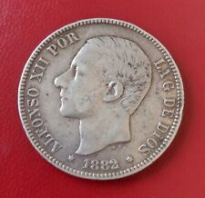 P&P - 5 pesetas de plata del Alfonso XII 1882  segunda mano  Molina de Segura