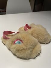 girls fluffy slippers for sale  PONTYCLUN