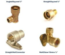 Gas Cooker Bayonet Angled Hose Connector/Wall Plate Elbow (K14) for sale  BLACKBURN