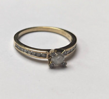 9ct gold ring 0.25ct solitaire diamond engagement ring size n 1/2 - 9ct Yellow for sale  Shipping to South Africa