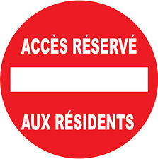 Panneau accès réservé d'occasion  Marennes