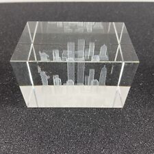 Cube etched crystal for sale  Foresthill