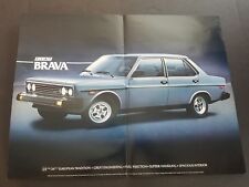 Folheto e pôster Fiat Brava 2000 sedã injeção de combustível 1980-81 mercado EUA comprar usado  Enviando para Brazil
