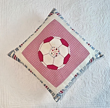 Pink soccer pillow for sale  Shipping to Ireland