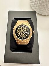 Relógio de pulso masculino Ralph Christian Prague esqueleto automático 45mm - Ouro rosa comprar usado  Enviando para Brazil